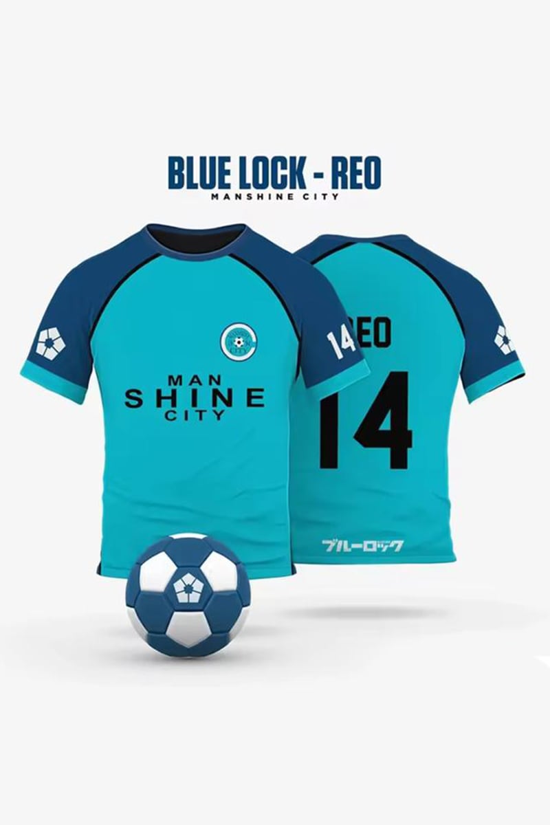 Mavi Anime Blue Lock 14 Reo Forma Unisex T-shirt