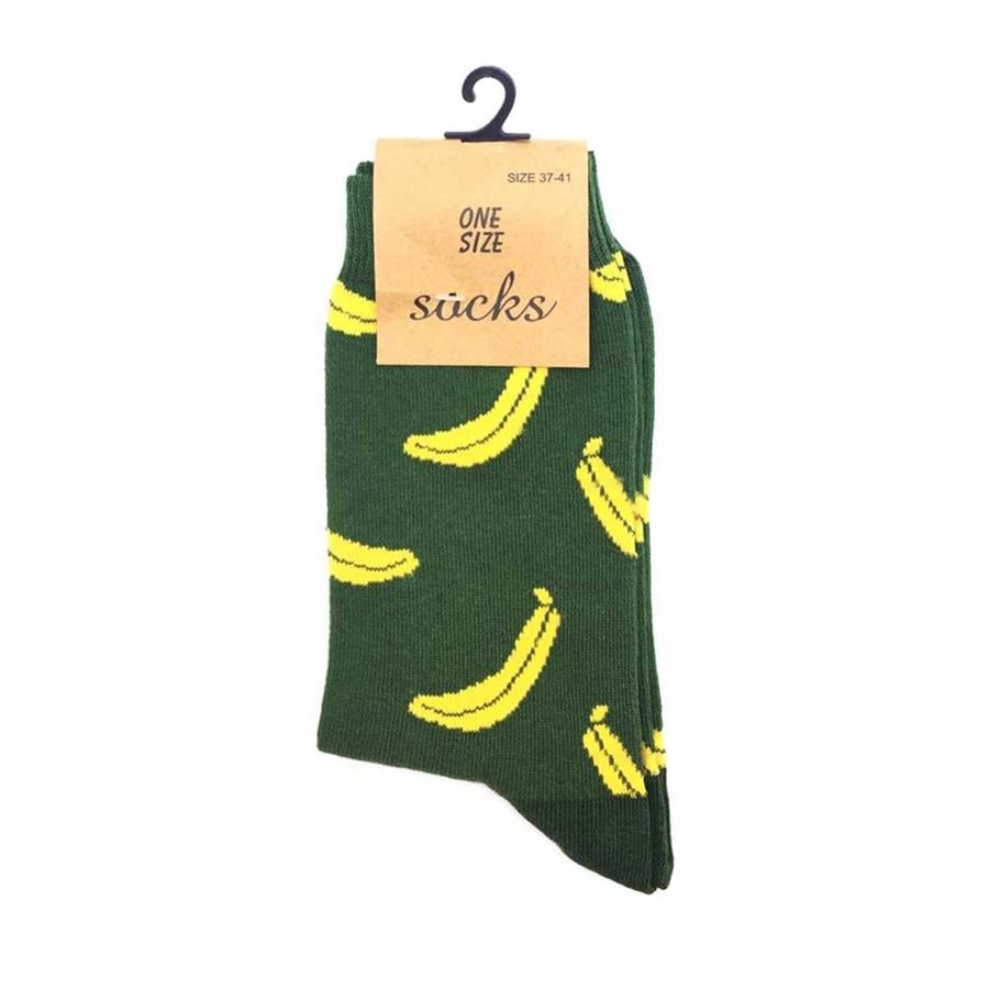 Muz Kolaj Yeşil Unisex Çorap
