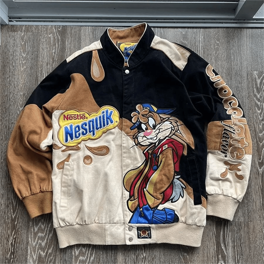 Nesquik Vintage Unisex Paraşüt Bomber Ceket