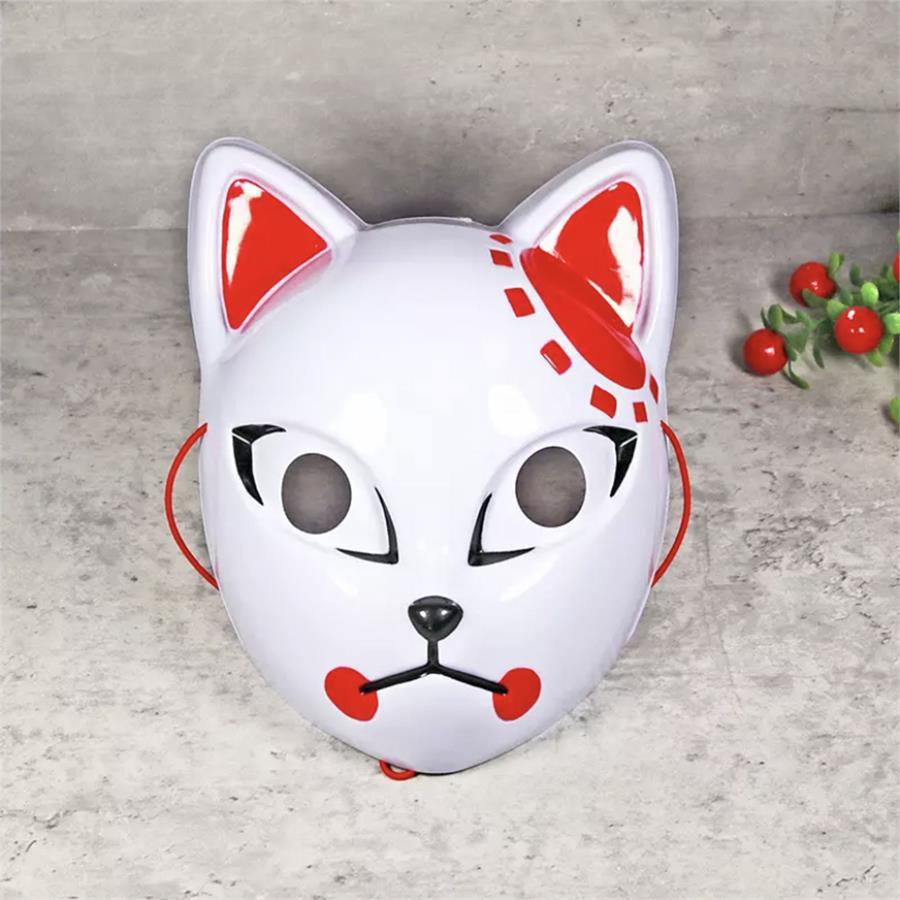 Sabito Tanjirou Makomo Demon Slayer Fox Cat Mask 