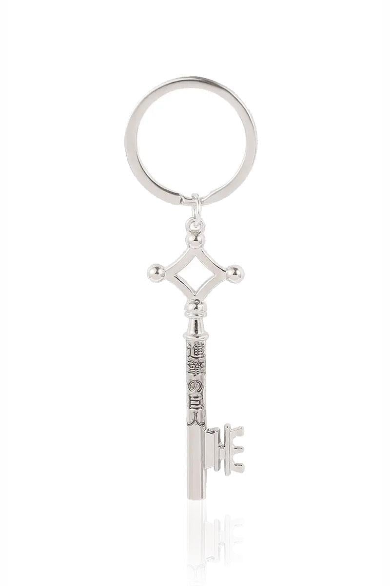 Silver Attack On Titan Eren Key Metal Anahtarlık
