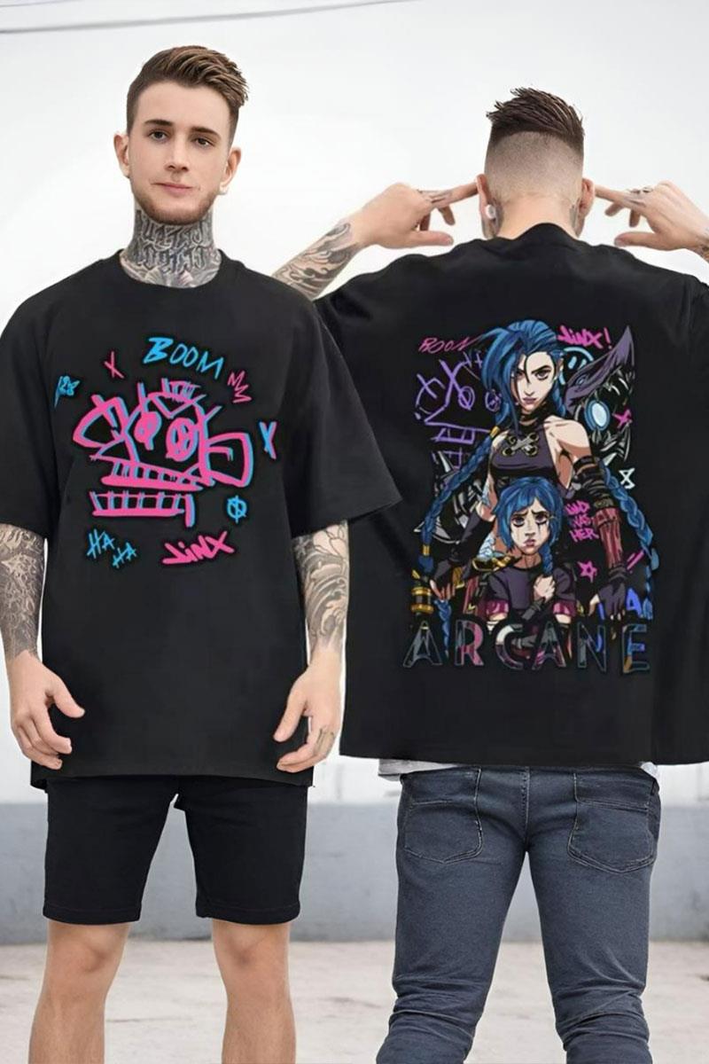 Siyah Arcane Jinx Unisex T-shirt