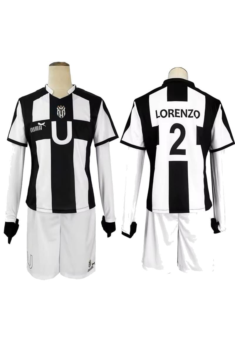 Siyah Beyaz U 2 Lorenzo Forma Unisex T-shirt