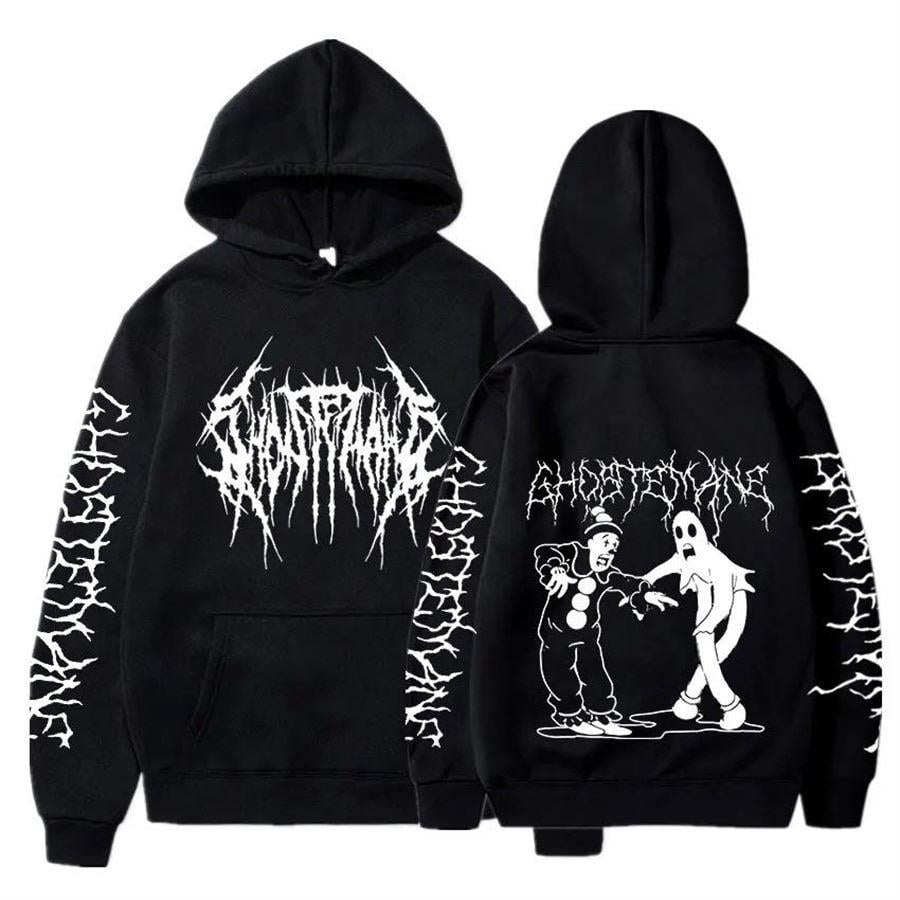 Siyah Ghostemane (Unisex) Kapüşonlu Sweatshirt