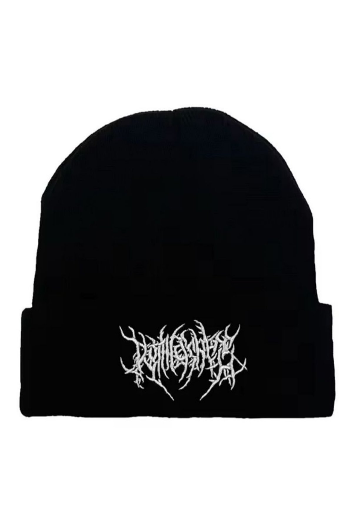 Siyah Gothic Punk Streetwear Bere