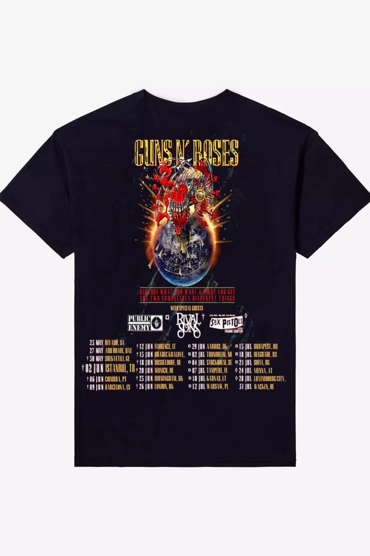 Siyah Guns N' Roses European And Middle East Tour 2025 Unisex T-shirt