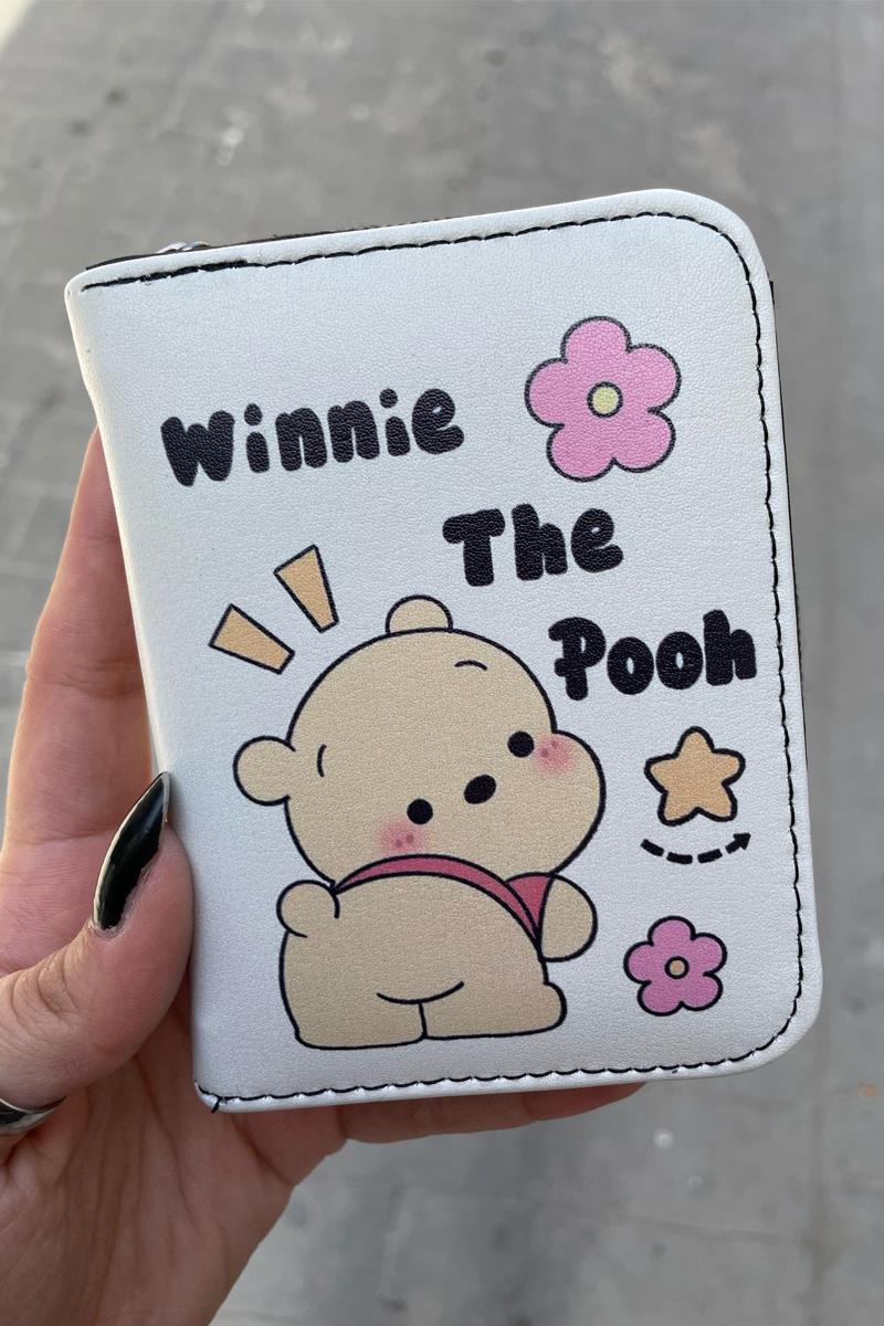 Winnie The Pooh Flowers Kısa Cüzdan