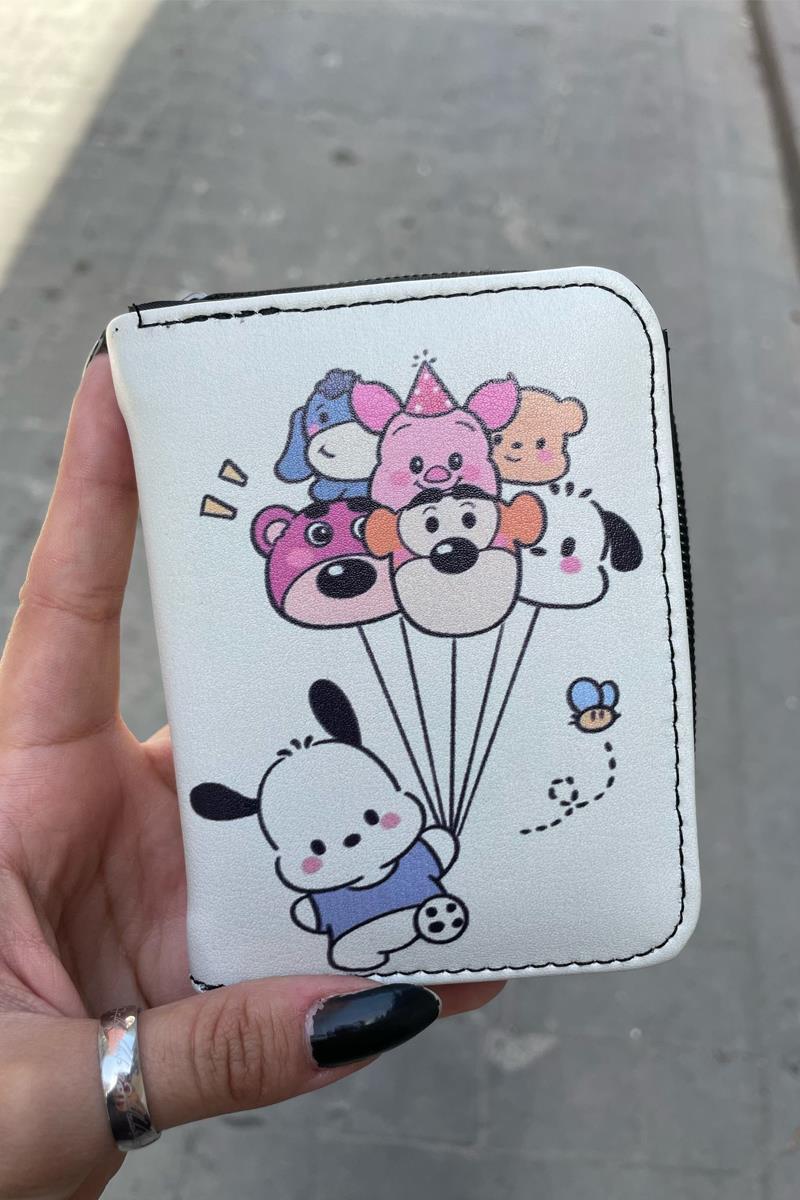 Winnie The Pooh Mixes Sanrio Balloon Kısa Cüzdan