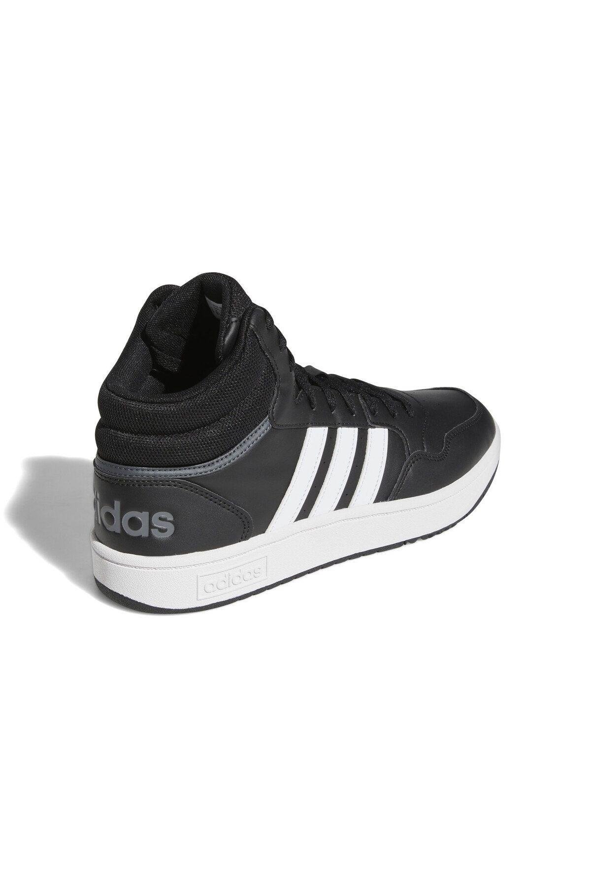 Adidas Erkek Hoops 3.0 Mid Classic Vintage Siyah Spor Ayakkabı Gw3020