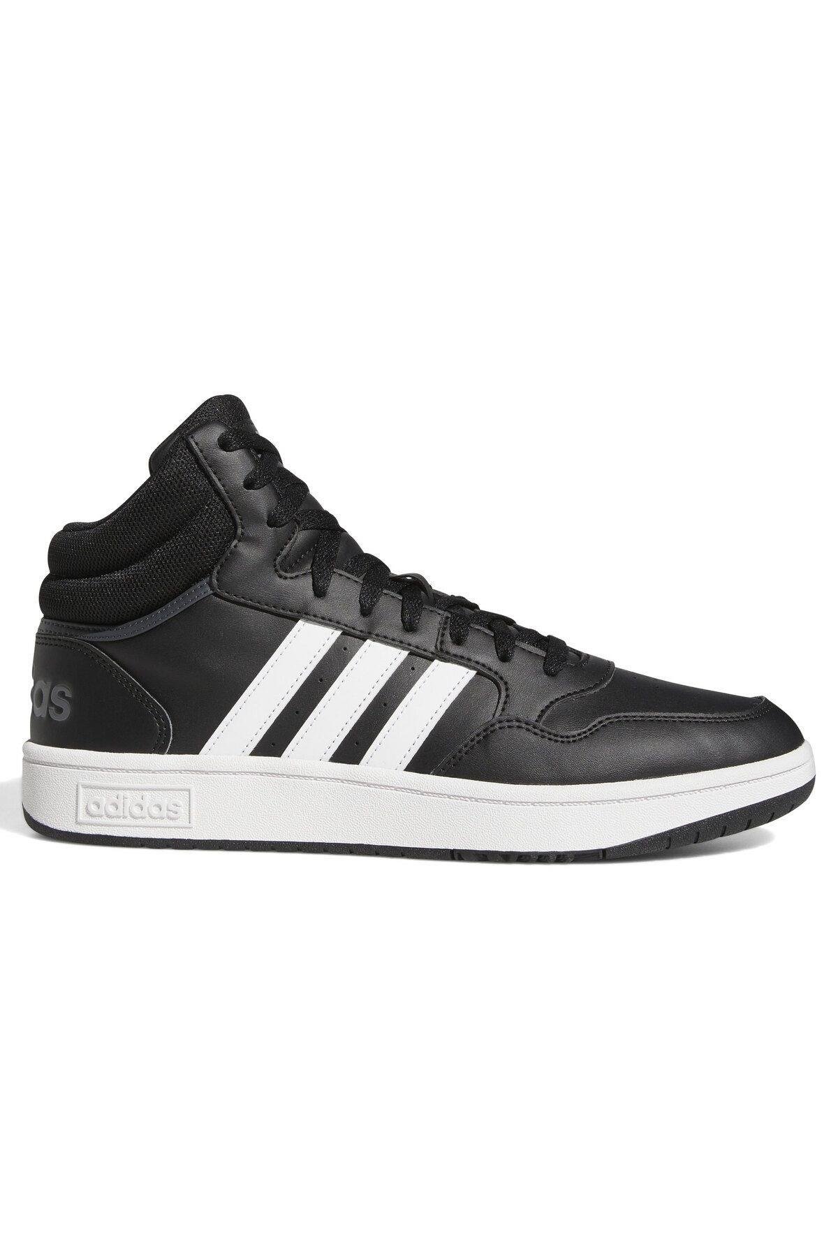 Adidas Erkek Hoops 3.0 Mid Classic Vintage Siyah Spor Ayakkabı Gw3020