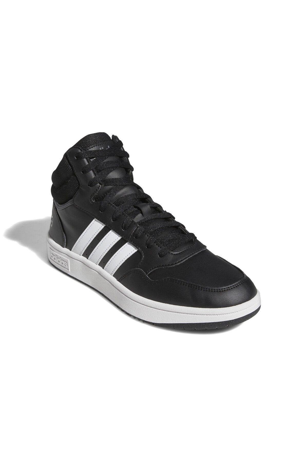 Adidas Erkek Hoops 3.0 Mid Classic Vintage Siyah Spor Ayakkabı Gw3020