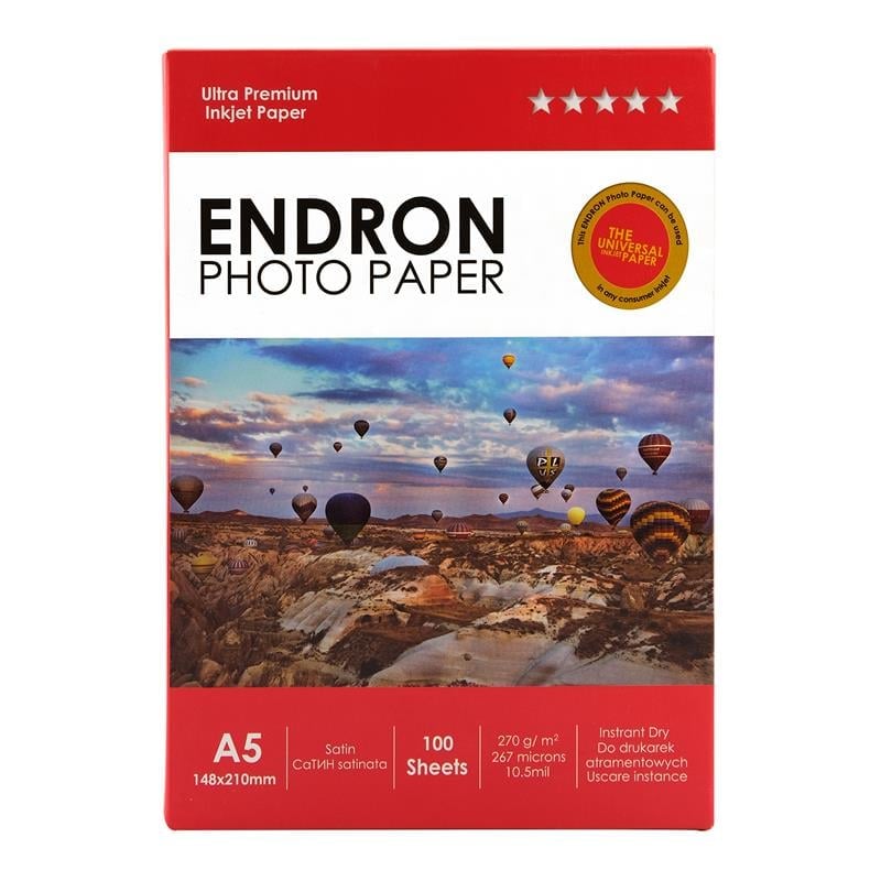 Endron Photo Paper A5 Satin-Mat (15X21cm) 100'lük 270g