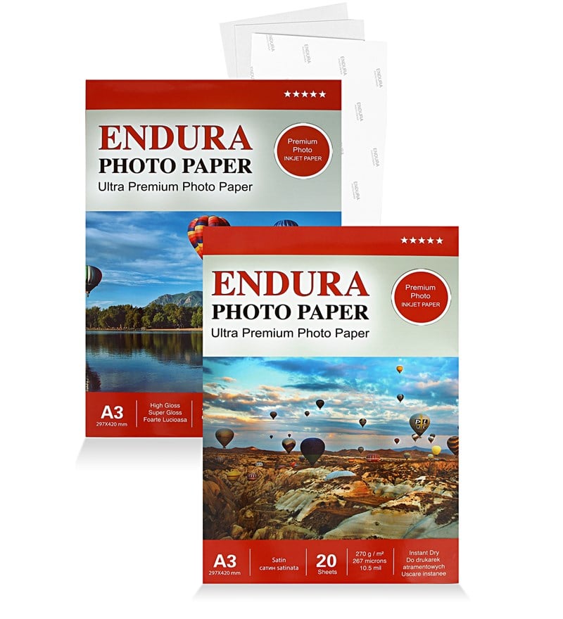 Endura Photo Paper A3 Satin-Mat (30X40cm) 20'lik 270g