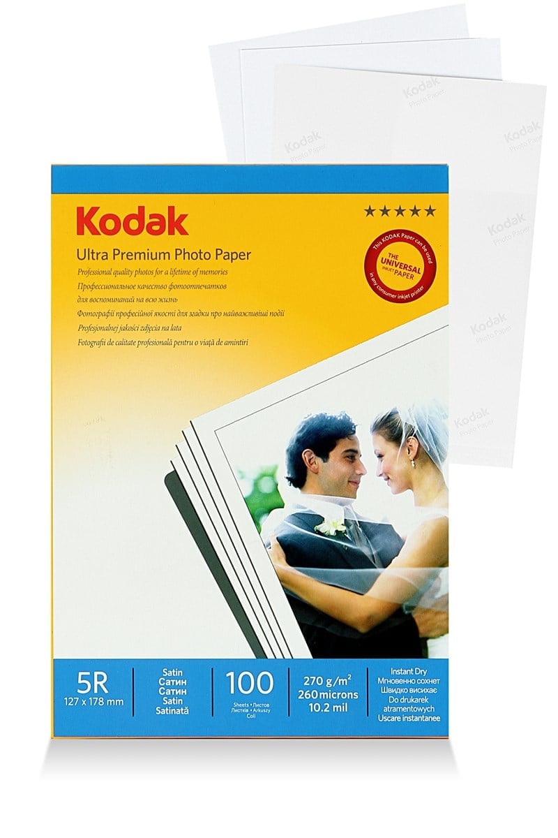 Kodak Inkjet Kağıt 5R Mat 270G (13x18- 100'lük) 