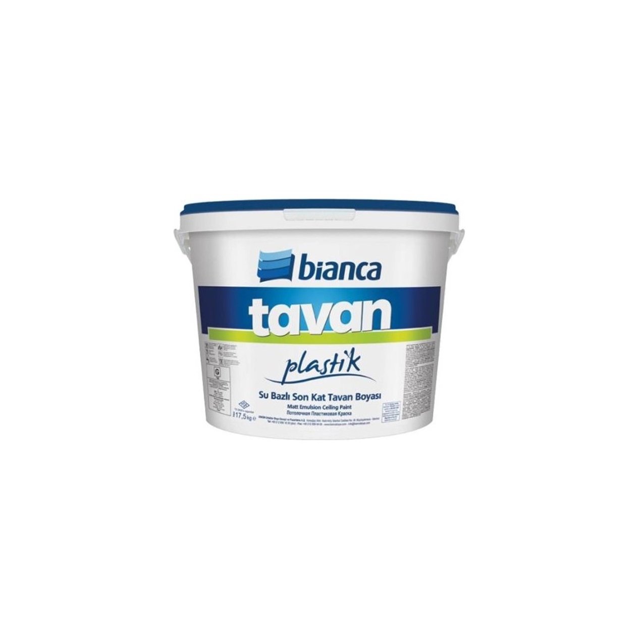 Bianca Mat 17,5 Kg Plastik Tavan Boyası (111C_0101_17.5)
