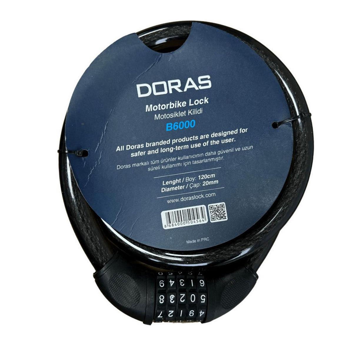 Doras 65 cm Şifreli Bisiklet Kilidi (153.B1000)