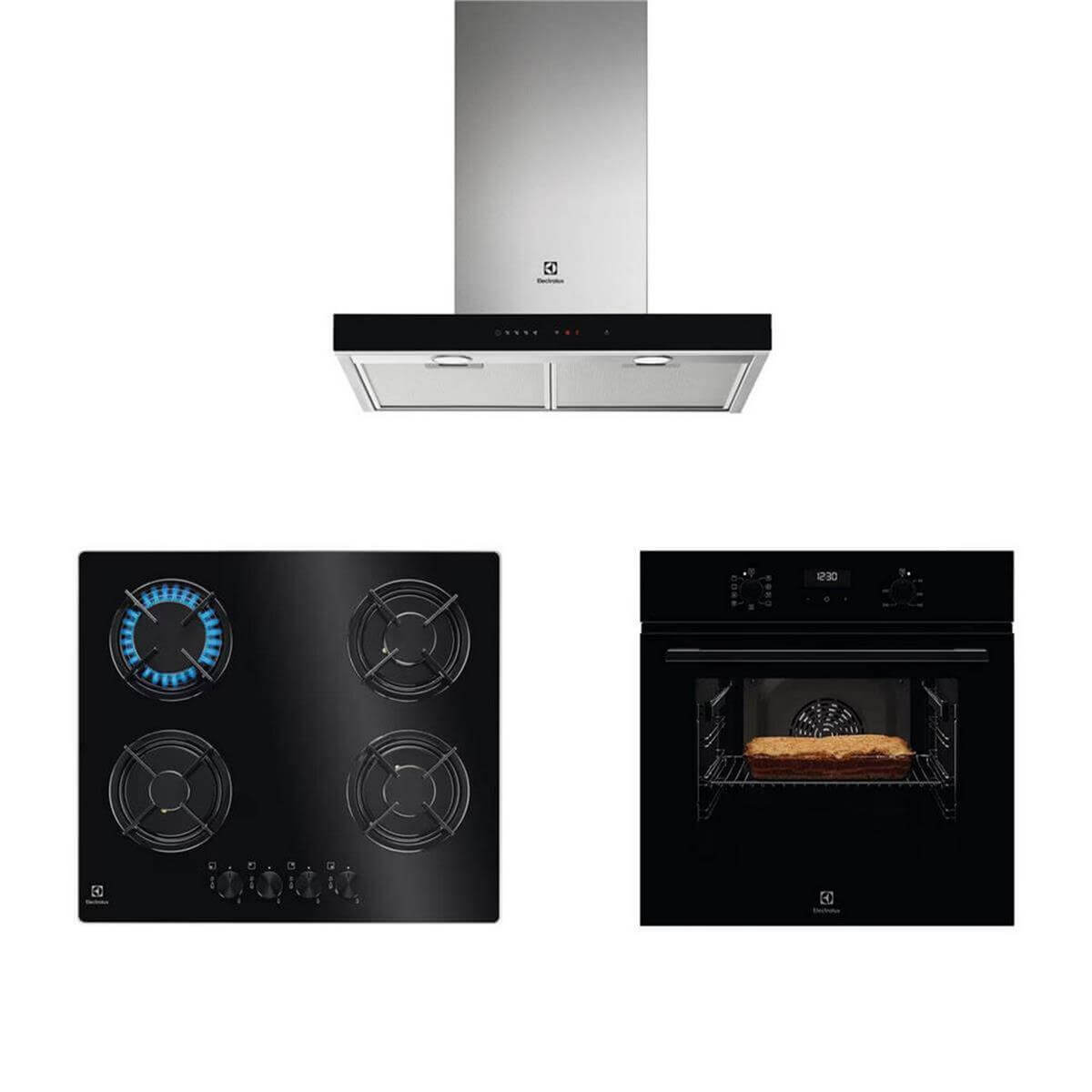 Electrolux Siyah Breeze 3' Lü Ankastre Set (2000000600)