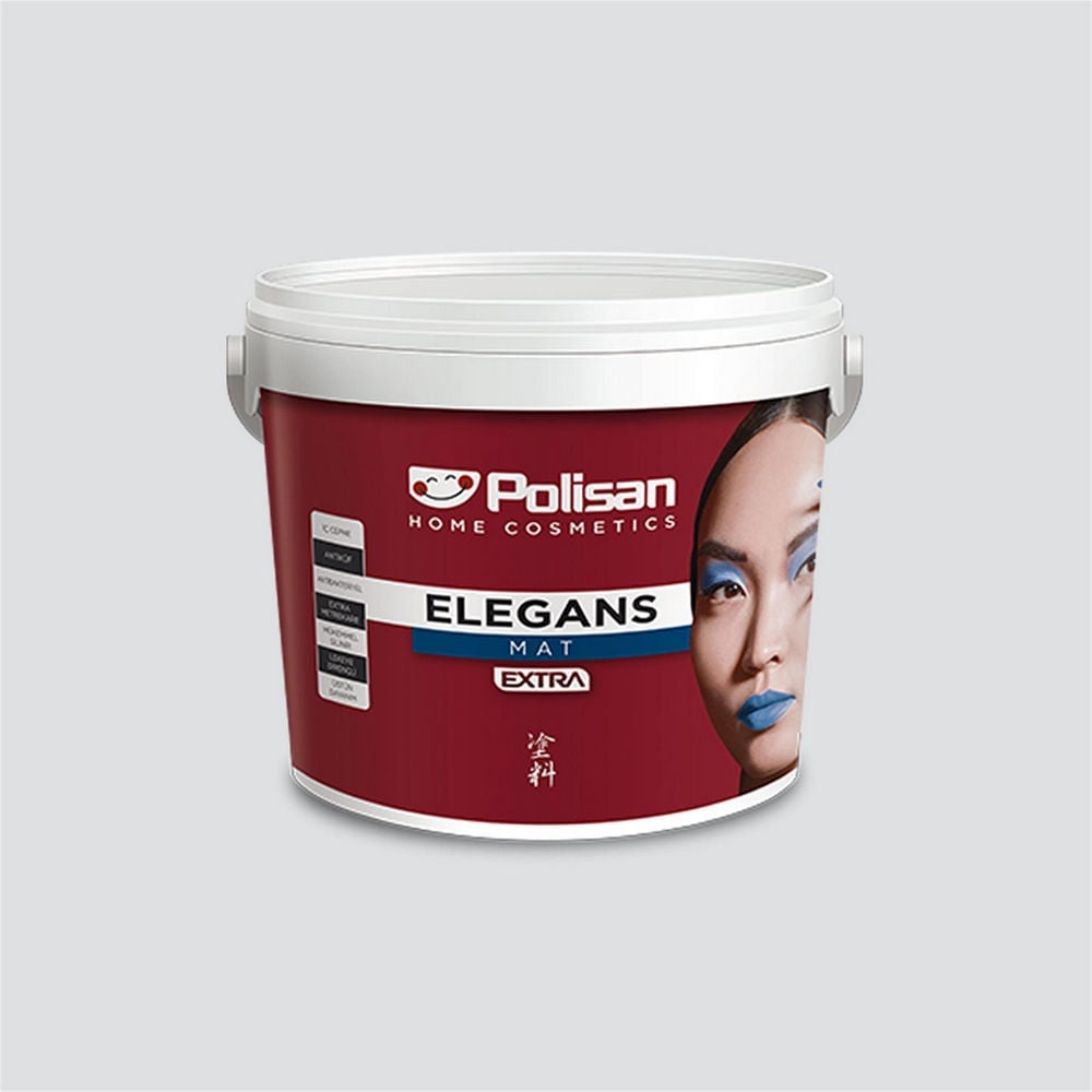 Polisan 4473 - Dingin Gri - Cİ-7601 7,5 Litre Elegans Extra Mat İç Cephe Boyası (25500011600)