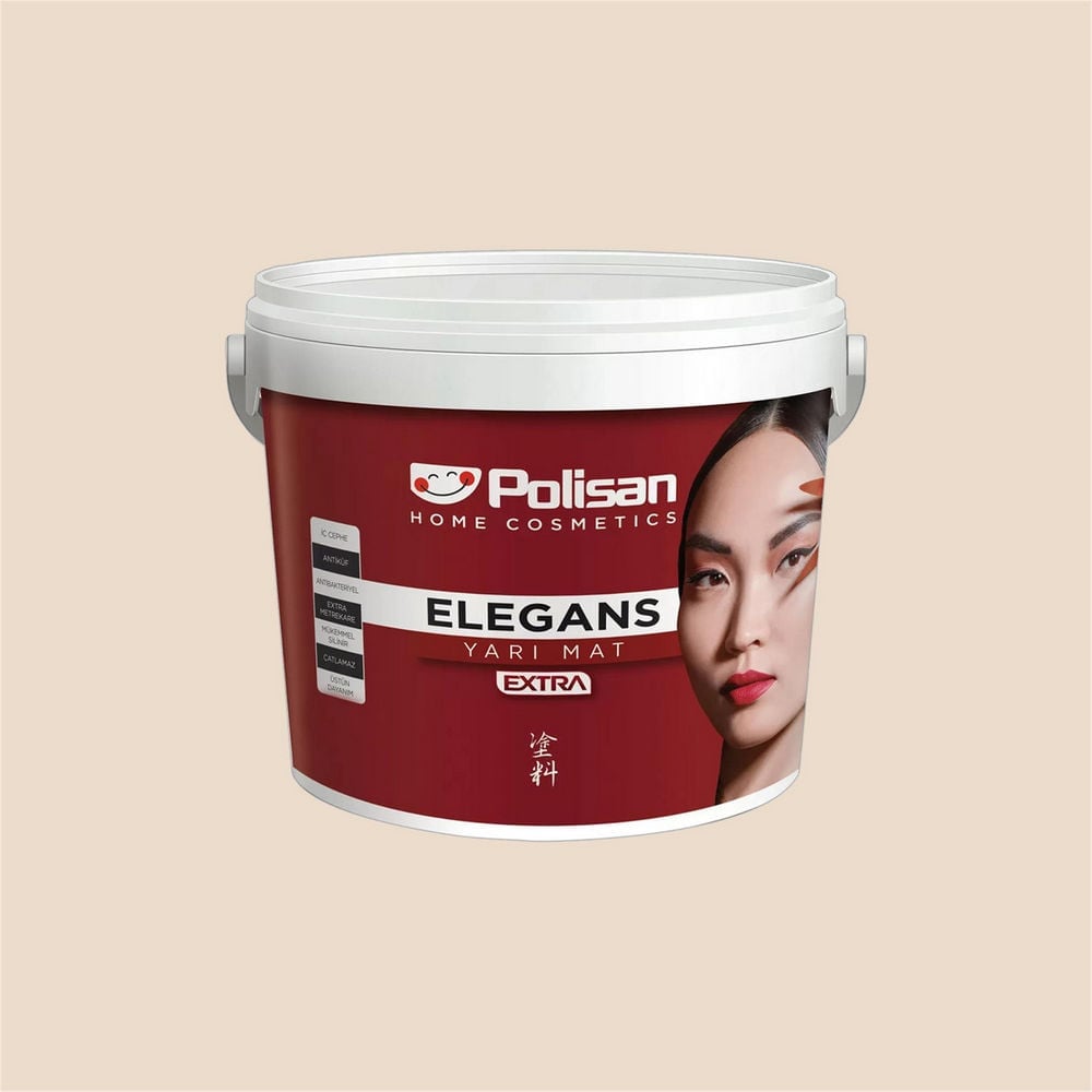 Polisan 050 - Kumsal Beji - Cİ-6262 2,5 Litre Elegans Extra Yarı Mat İç Cephe Boyası (25600061000)
