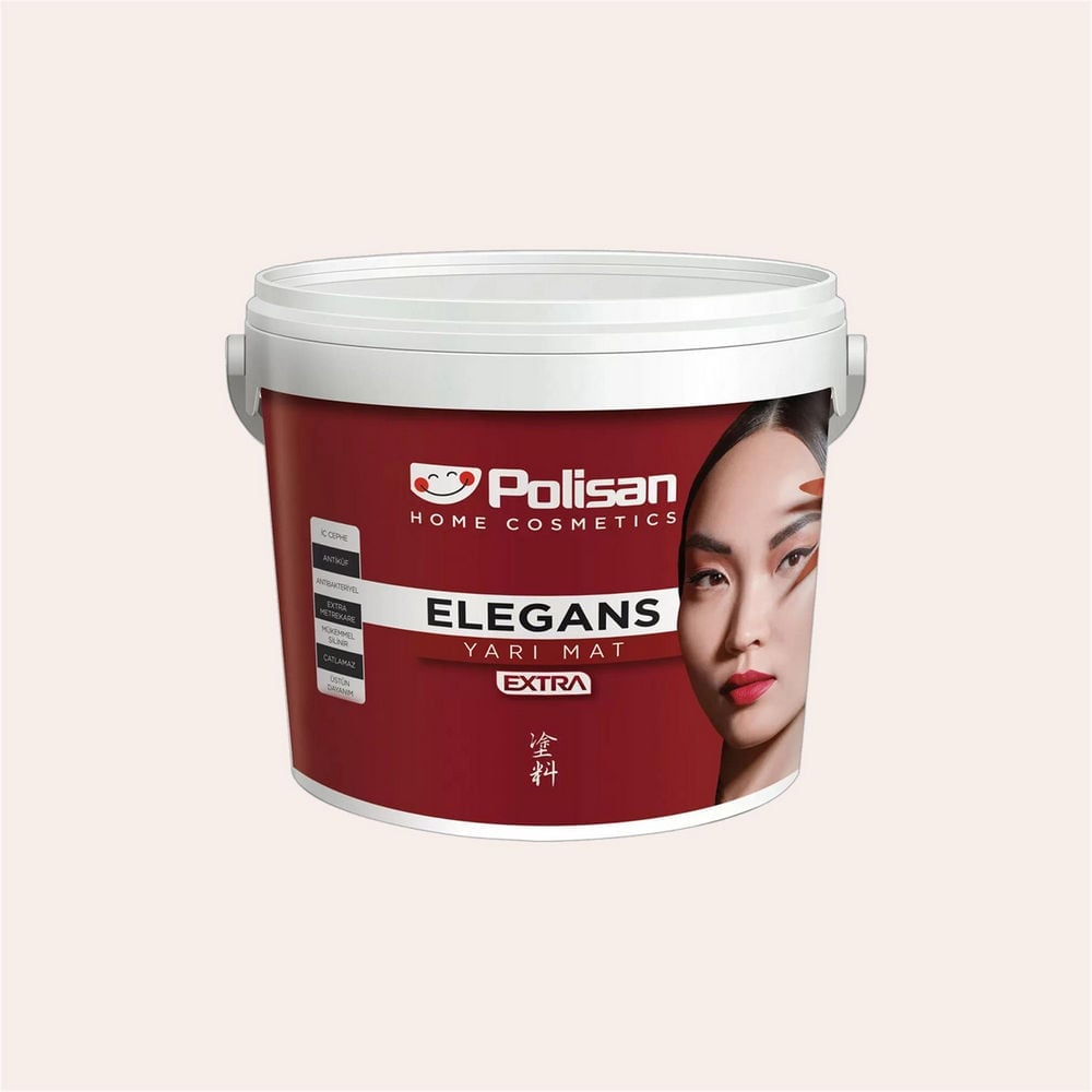 Polisan Elegan Beyaz - Cİ-6830 2,5 Litre Elegans Extra Yarı Mat İç Cephe Boyası (25600061000)