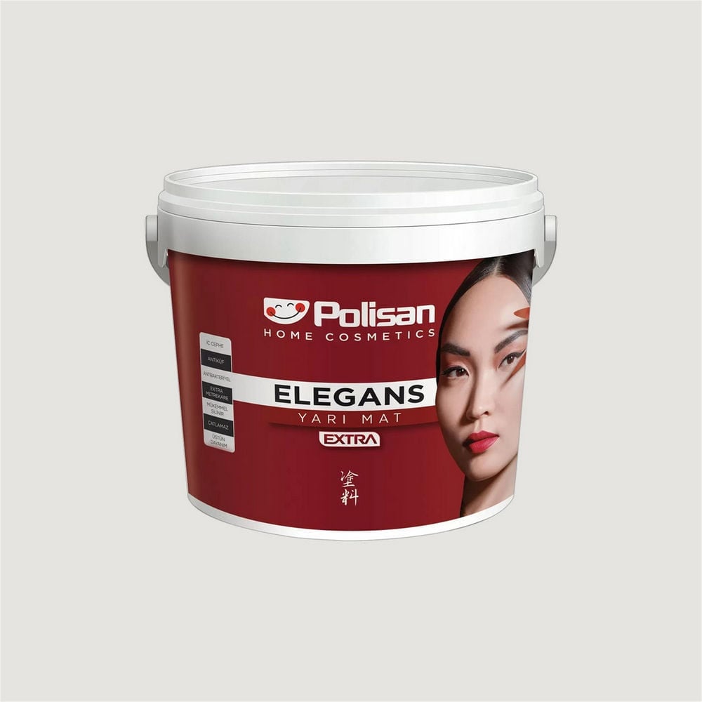 Polisan 4000 - Sakız Beyazı - Cİ-6201 12,5 Litre Elegans Extra Yarı Mat İç Cephe Boyası (25600062010)