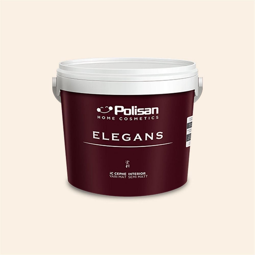 Polisan 1580 - Masum Beyaz - Cİ-6341 12,5 Litre Elegans Yarı Mat Mix İç Cephe Boyası (25C00062010)