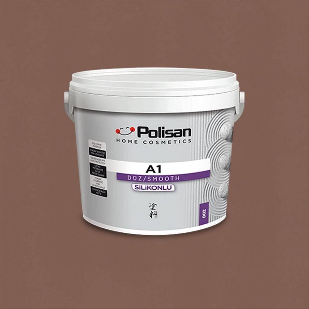 Polisan 730 - Çikolata - CD-8061 2,5 Litre A1 Silikonlu Dış Cephe Boyası (37200041000)
