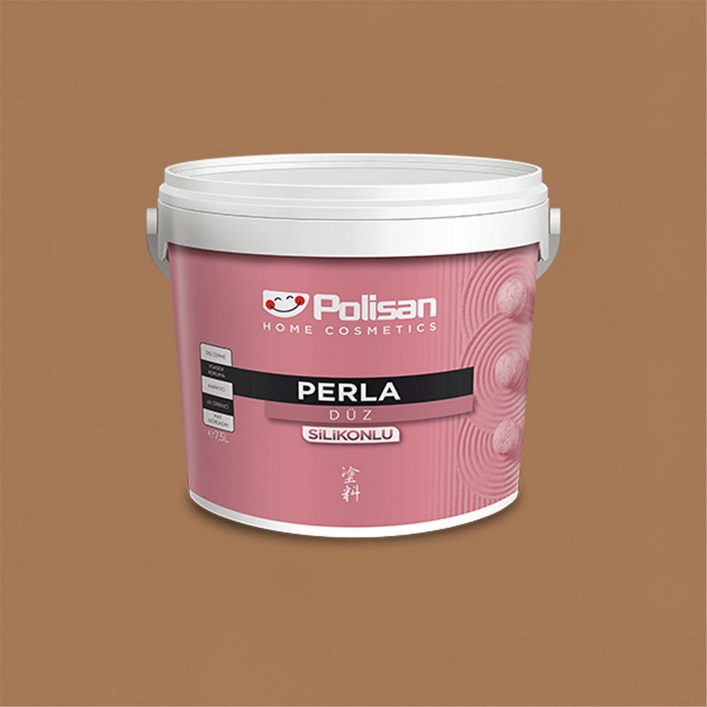 Polisan  4839 - Killi Toprak - CD-8109 2,5 Litre Perla Silikonlu Dış Cephe Boyası (38100021000)