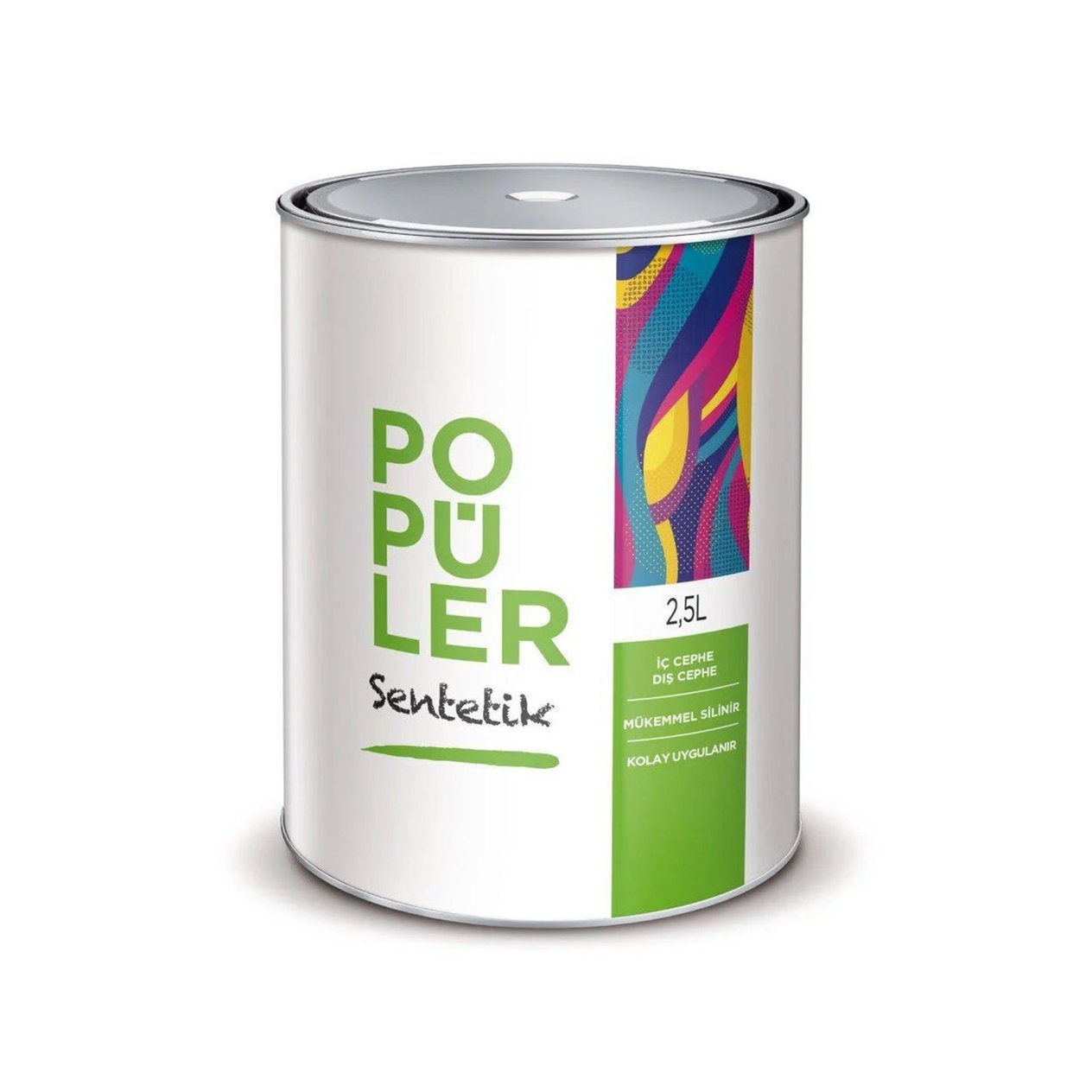 Polisan Kırık Beyaz 2,5 Kg Popüler Sentetik Boya (44B17401010)