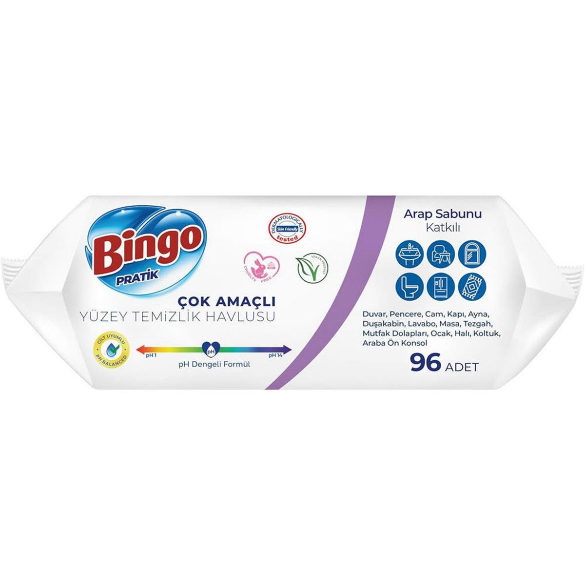 Bingo 96 Yaprak Lavanta Yüzey Temizlik Havlusu (50002826)