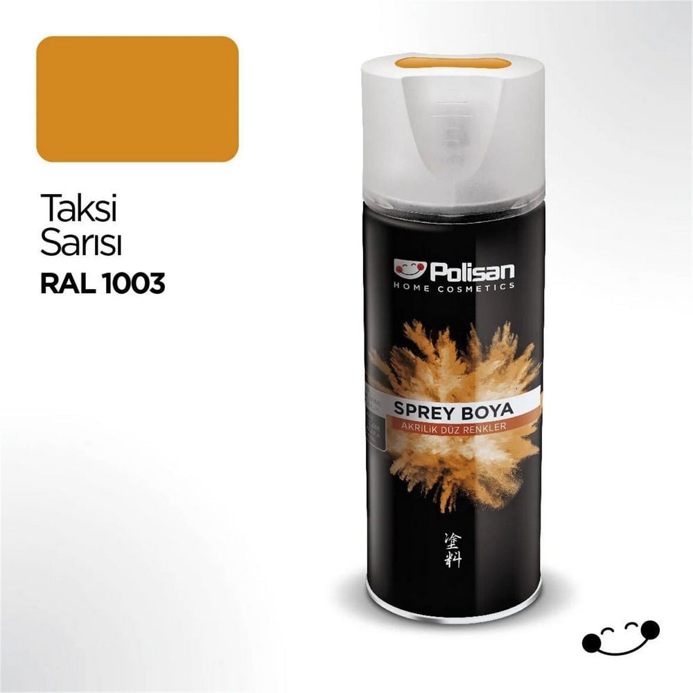 Polisan Taksi Sarısı Akrilik Sprey Boya (97703170410)