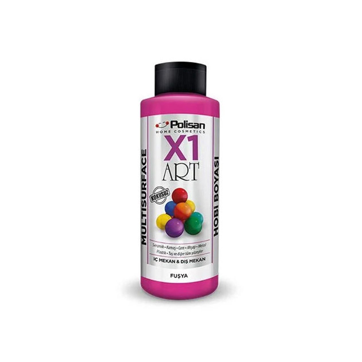 Polisan Fuşya 120 Ml. X1 Art Multisurface Hobi Boyası (98600400200)