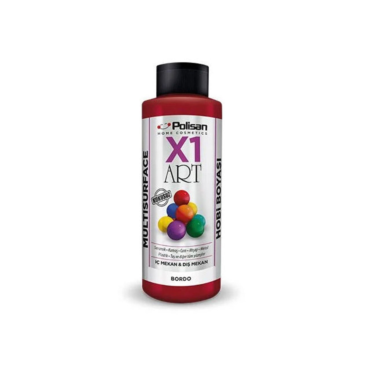 Polisan Bordo 120 Ml. X1 Art Multisurface Hobi Boyası (98600410200)