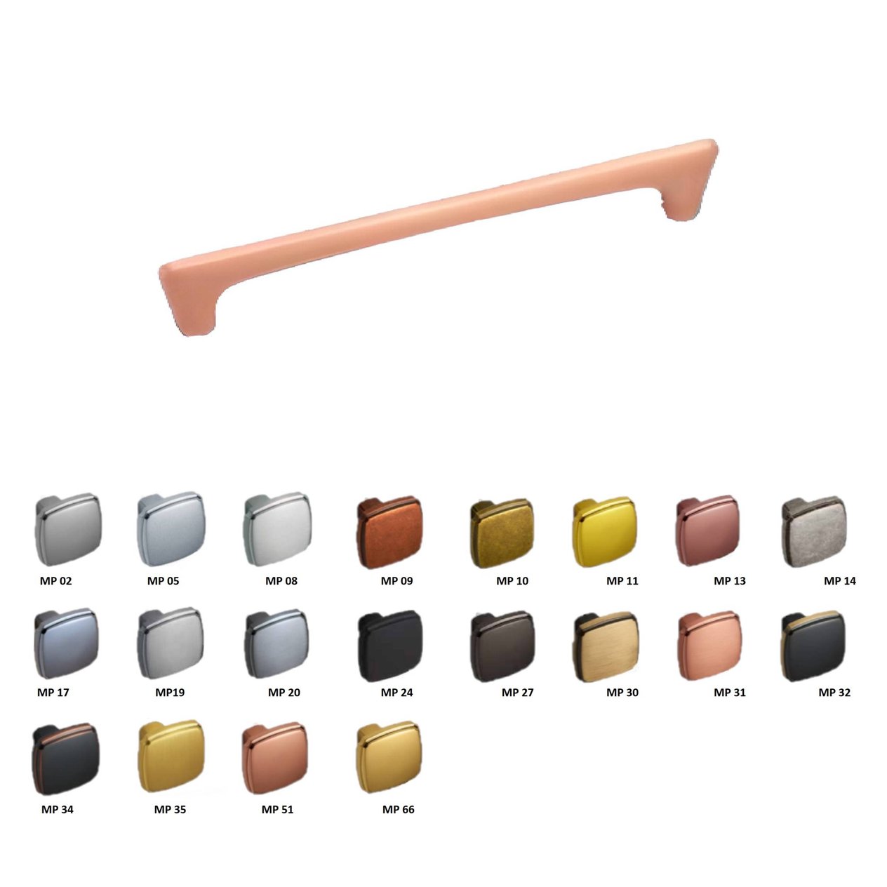ÇEBİ Mat Siyah 160 mm Çekme Mobilya Kulpu MP24 (A1113160124)