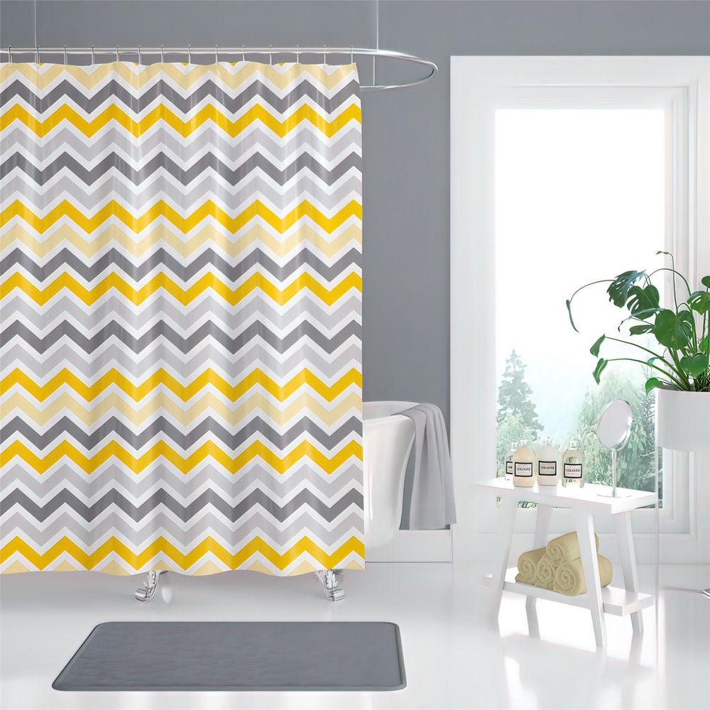 Afeks Home 180x200 cm Polyester Baskılı Banyo Perdesi (AFEKSHOME.10001)