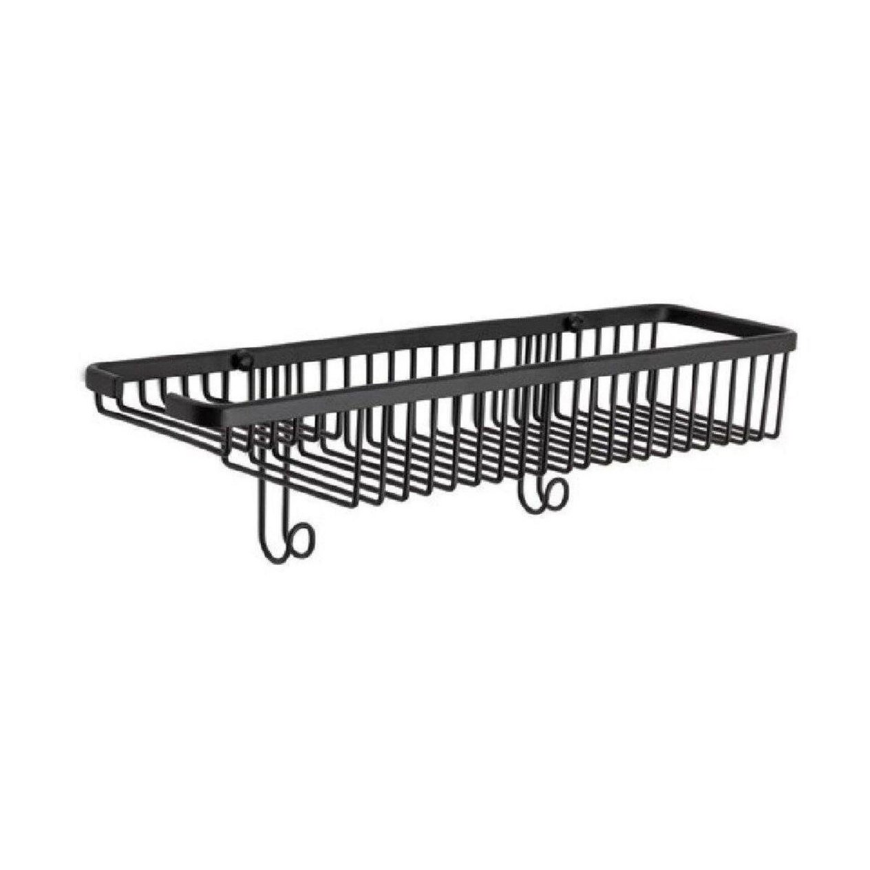 System Siyah 45 cm Dikdörtgen Duş Rafı (BA3013 044 AL6)