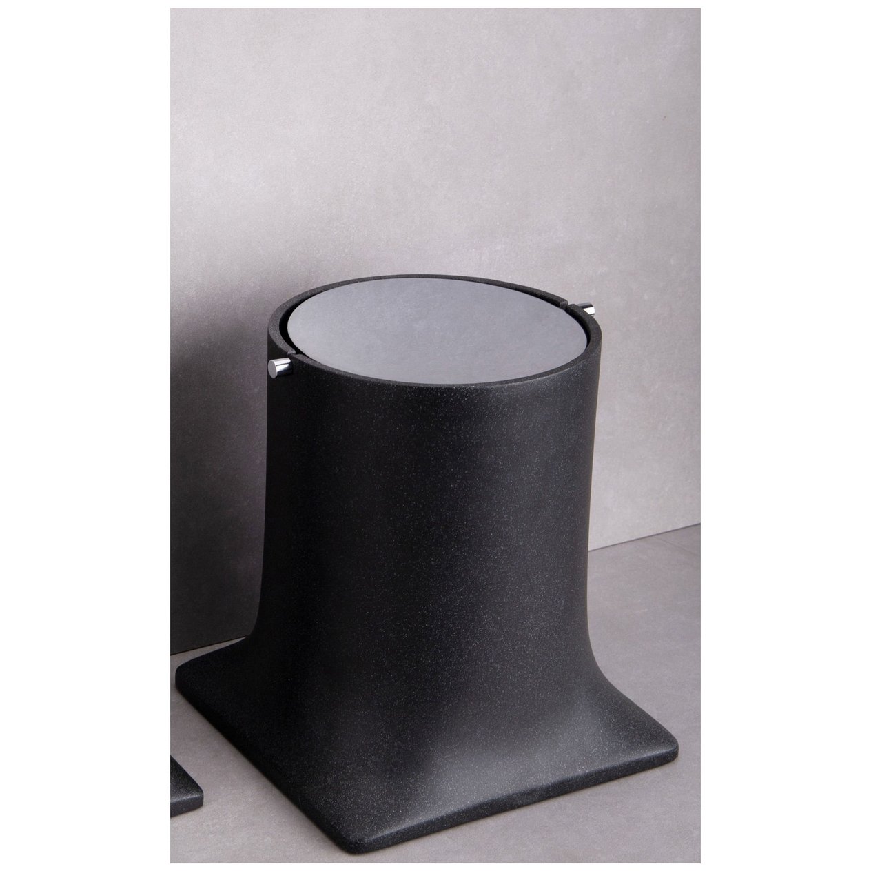 System Siyah Krom Çöp Kovası (BA4007 030 R2-CR)