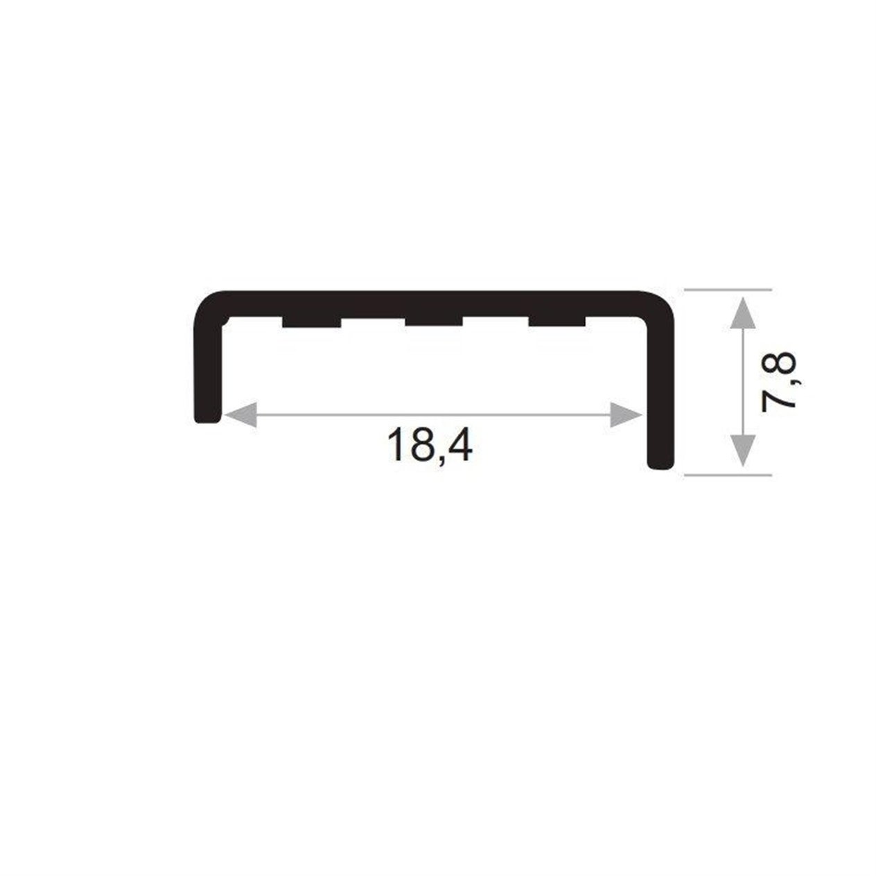 Can Alüminyum 3 Metre Sunta Kenar Profili (CAN-3721*3(K))