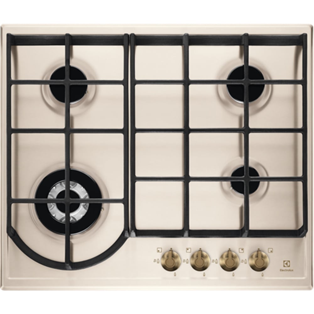 Electrolux Mat Krem Rustik 4 Gözlü Gazlı Ankastre Ocak (ELX.949640552)