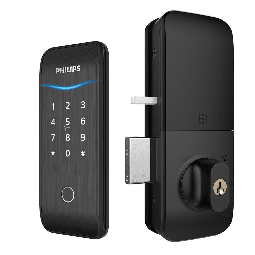 Philips Siyah 5100-5HBKS Yüzeye Montajlı Akıllı Kapı Kilidi (EP.YMK.004.0001.R001)