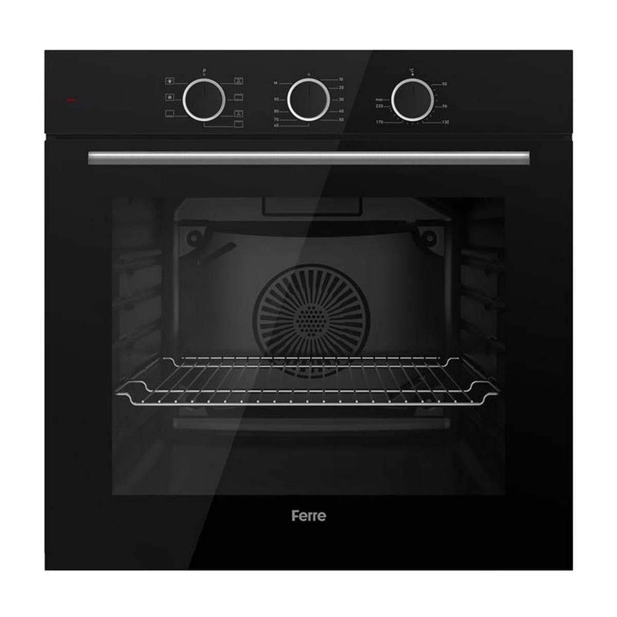Ferre Siyah Cam 78 Litre XE62CS Flowart Ankastre Fırın (Ferre.XE62CS)