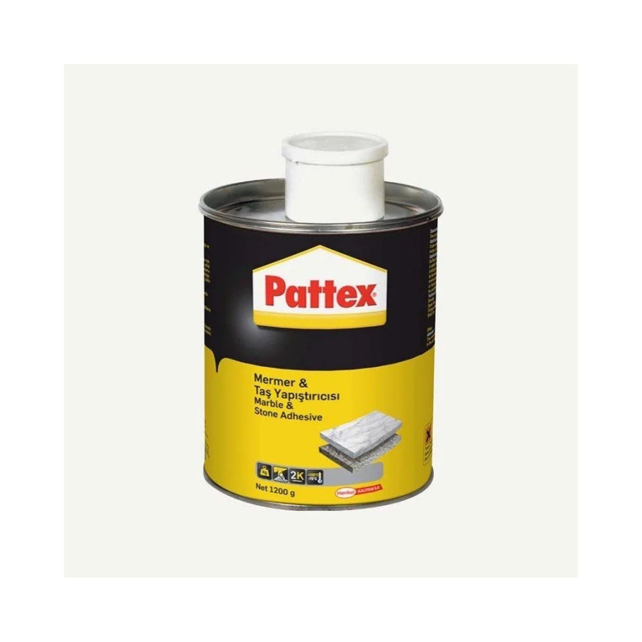 Pattex 1200 Gr Kutu + 35 Gr Sertleştirici Mermer ve Taş Yapıştırıcısı (HNKL-177762)