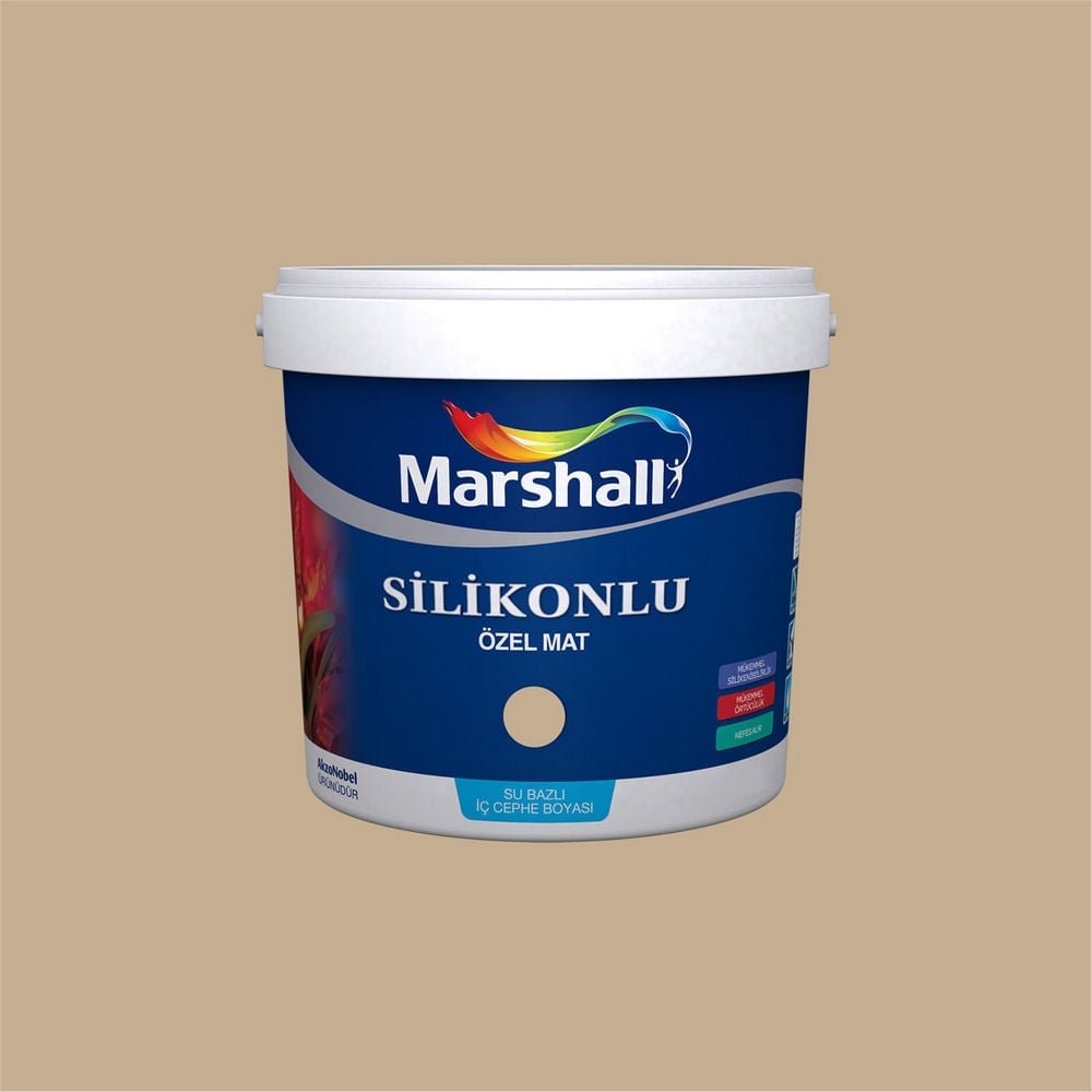 Marshall F2.14.66 2,5 Litre Silikonlu Özel Mat Su Bazlı İç Cephe Boyası (MARSHALL.5134335)