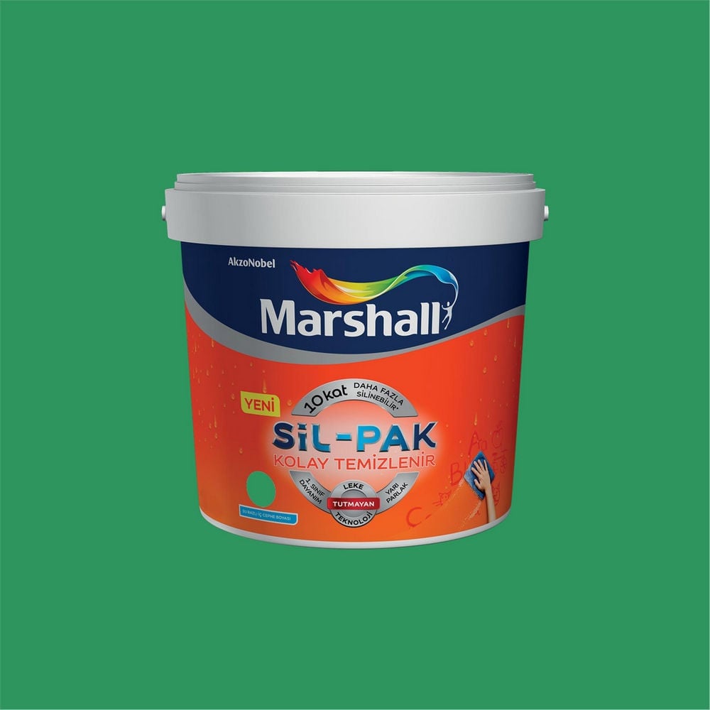 Marshall 95GY 24/449 2,5 Litre Sil-Pak Kolay Temizlenir Silinebilir Su Bazlı İç Cephe Boyası (MARSHALL.5253657)