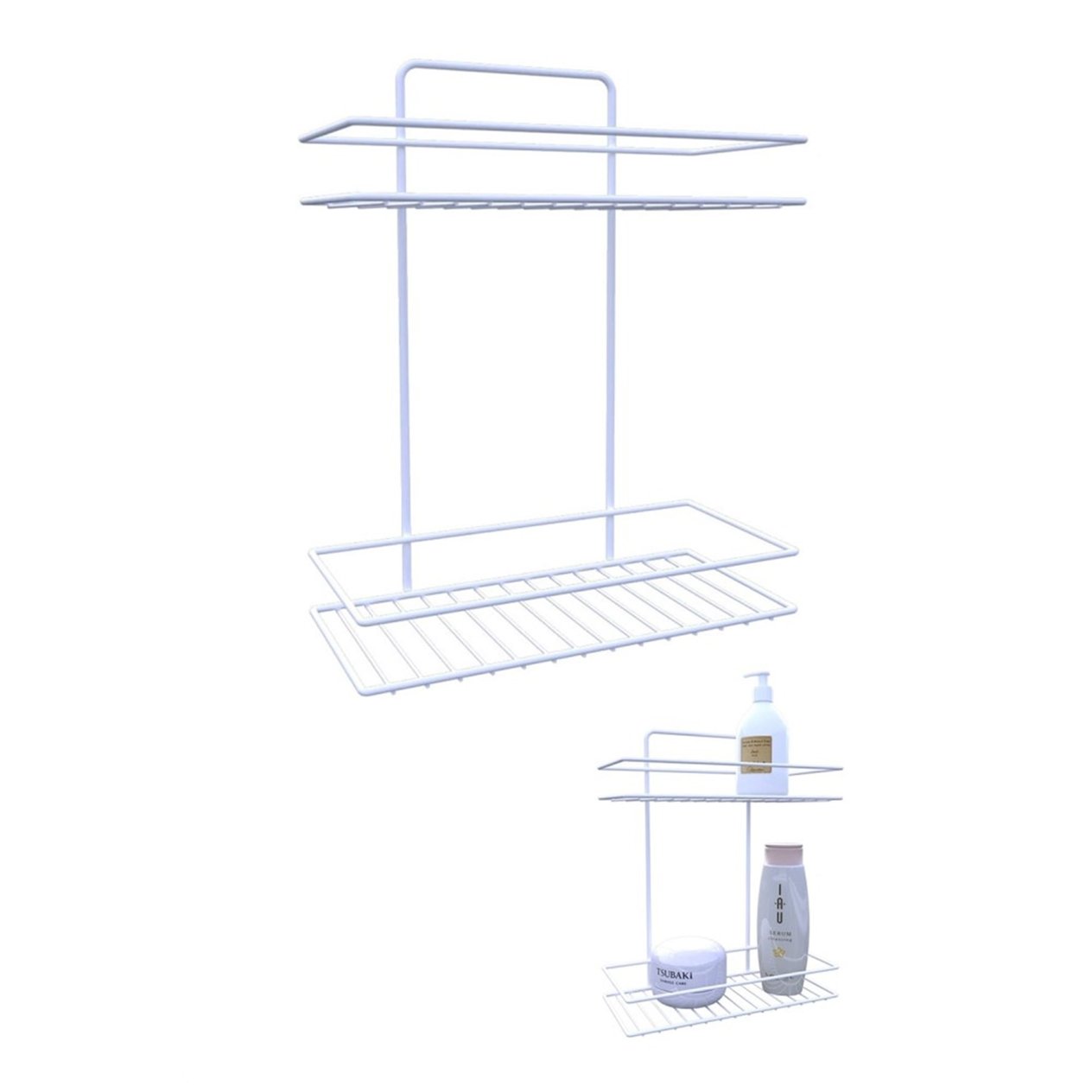 Metaltex İki Katlı Geniş Banyo Rafı (METALTEX-M784222)