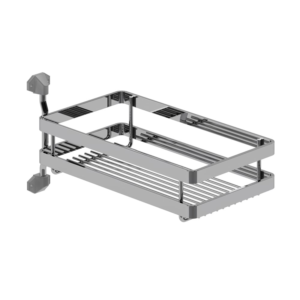 Starax Krom Lüks Döner Banyo Rafı (S-8502-C)