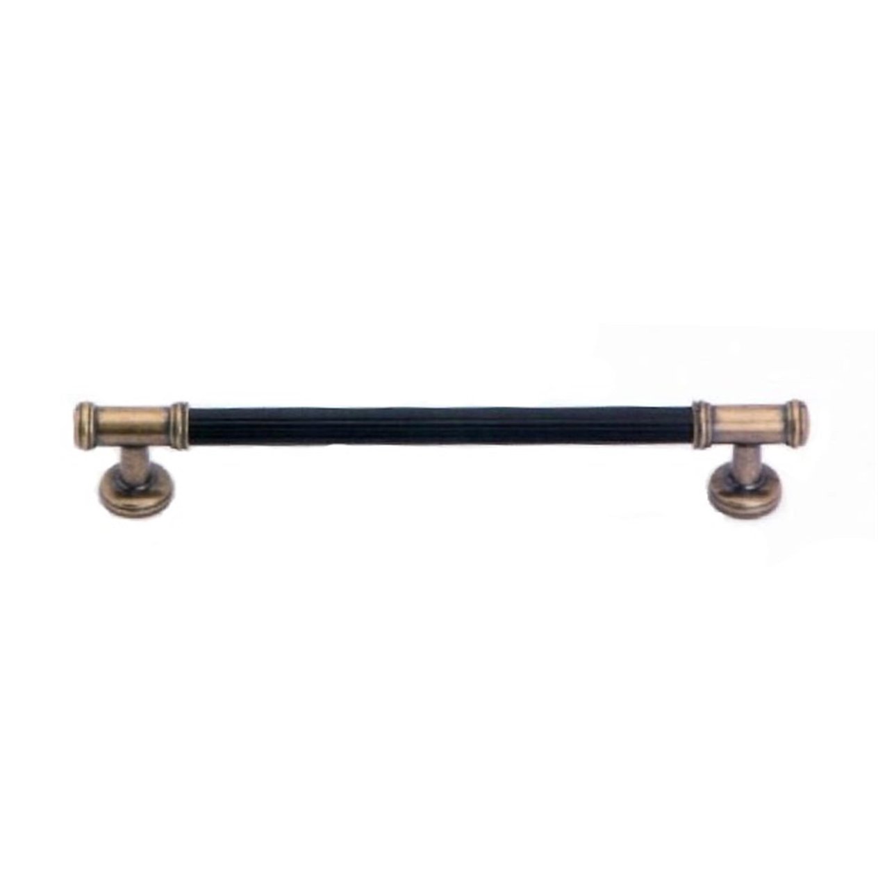 System Antik Sarı Vibrasyon Mat-Siyah 192 mm Çekme Mobilya Kulpu (SY4665 0192 AVM-AL6)