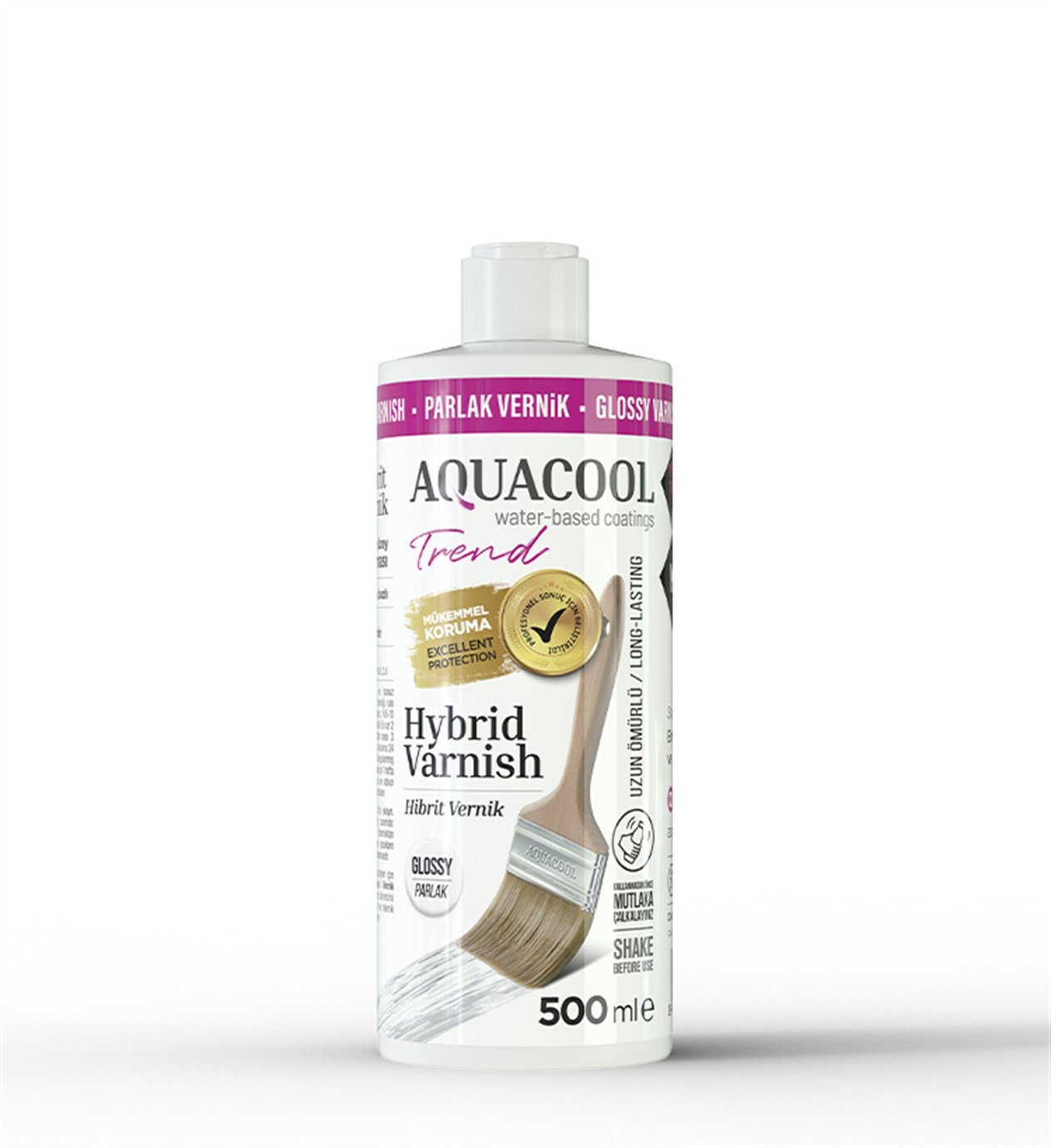 Aqua Cool Parlak 500 Ml. Trend Mac Vernik (T-1204/0,50)