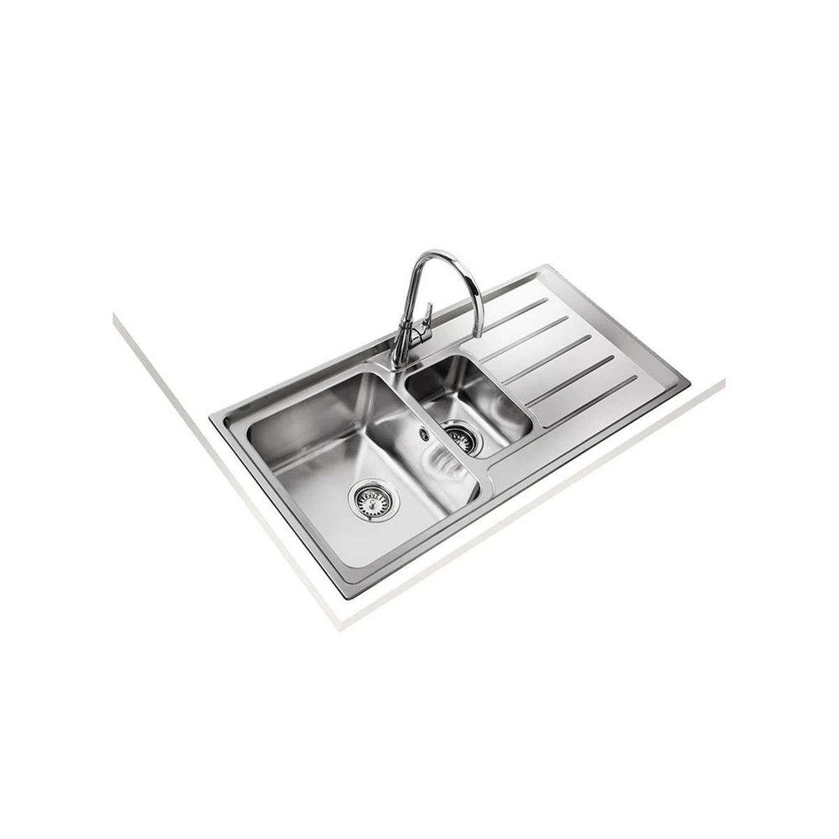 TEKA Paslanmaz Çelik Vitae 60 B 1.5 Gözlü Sağ Damlalıklı Eviye (TEKA.40108804)