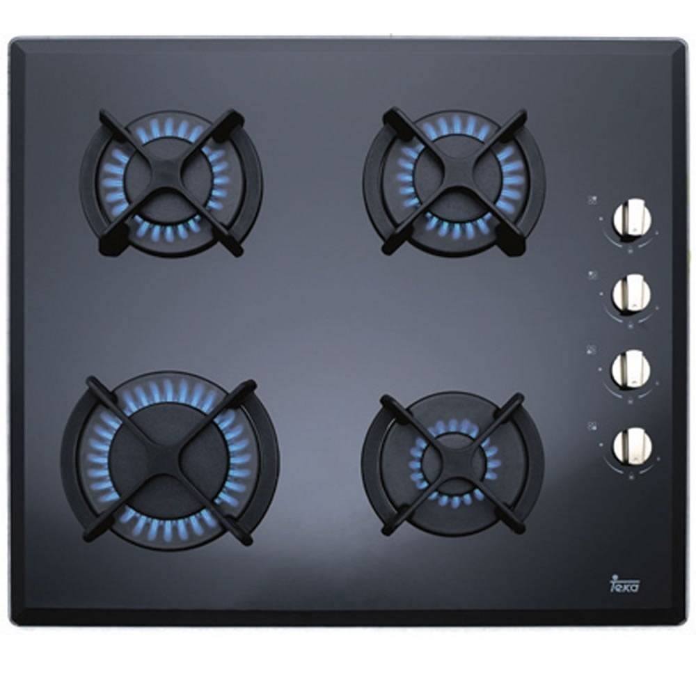 TEKA Siyah Kristal Cam HL LUX 60 4 Gözlü Gazlı Ankastre Ocak (TEKA.40229450)